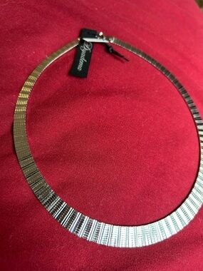 NEW! Sterling Silver Choker Necklace - Silver Made in Italy